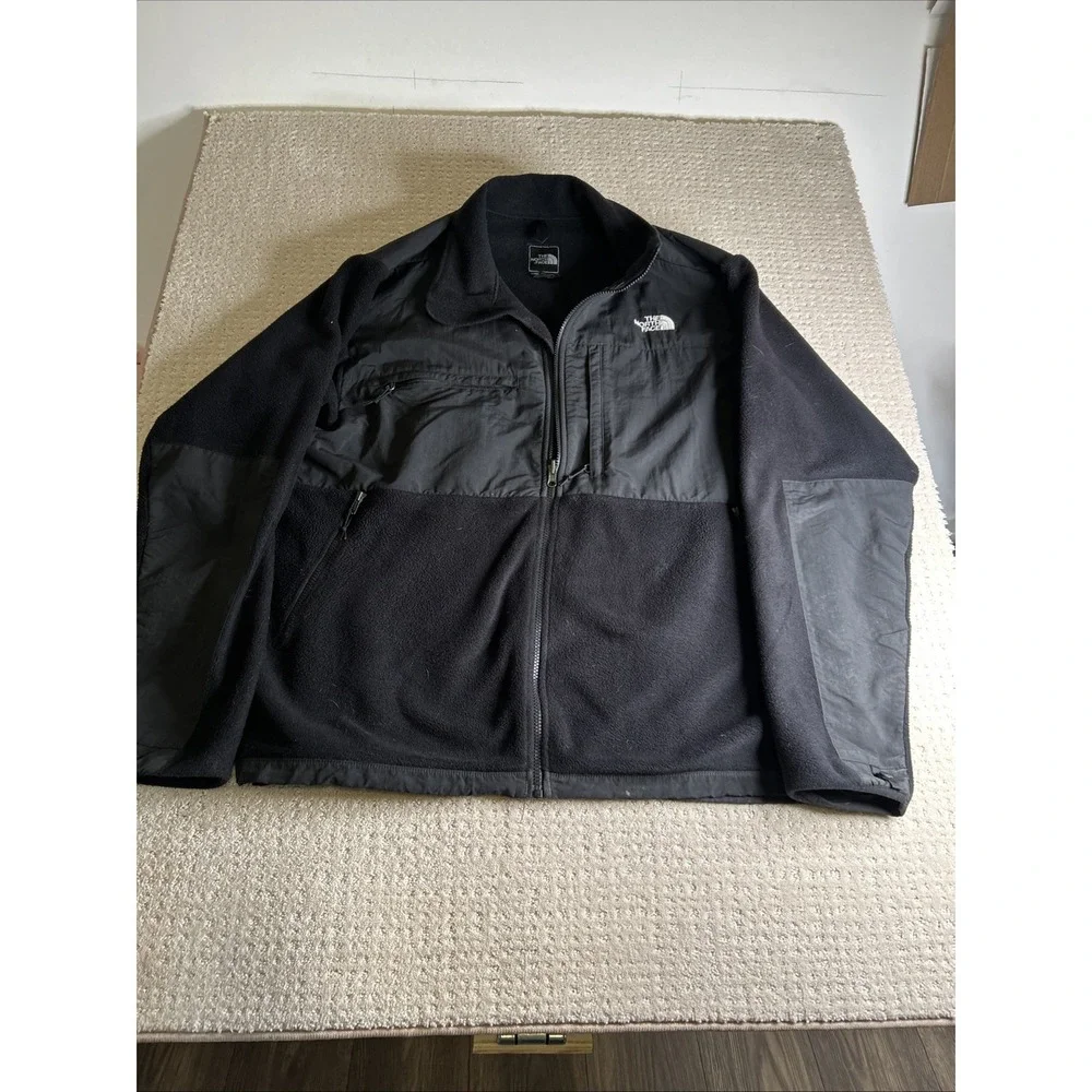 The North Face Denali Fleece Jacket Men's XXL/TTG Black Polartec Full Zip Y2K